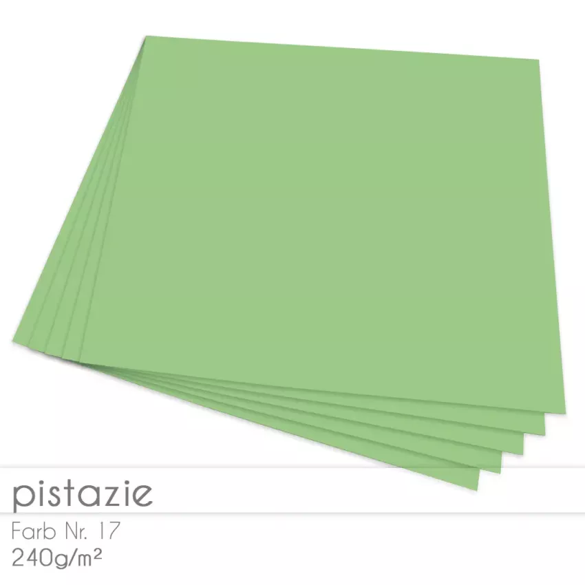 Cardstock 12"x12" 240g/m² (30,5 x 30,5cm) in pistazie