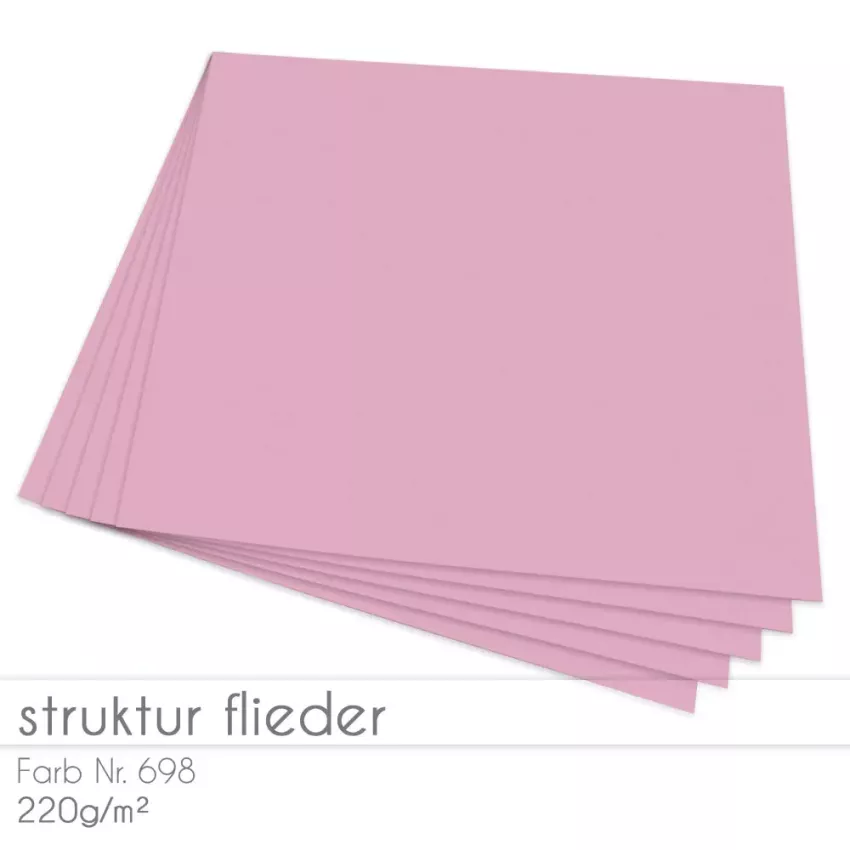 Cardstock 12"x12" 220g/m² (30,5 x 30,5cm) in struktur flieder