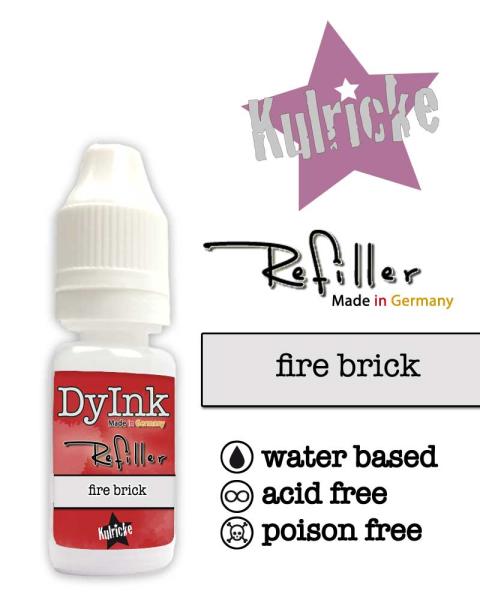Refiller (Nachfüller) für "DyInk" Stempelkissen - fire brick 10ml