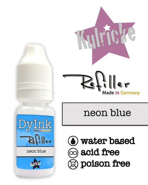 Refiller (Nachfüller) für "DyInk" Stempelkissen - neon blue 10ml
