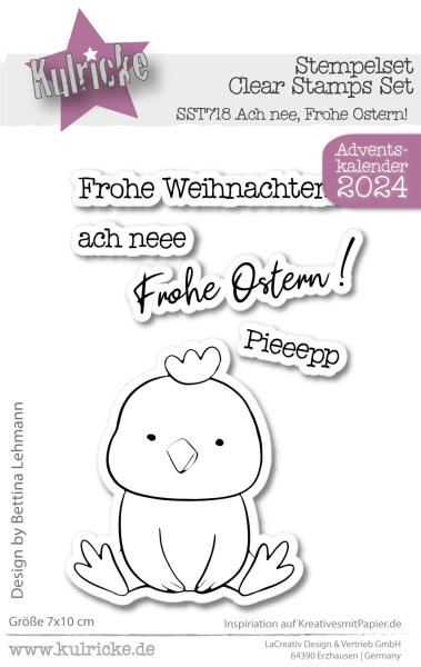 Kulricke Stempelset "Ach nee, Frohe Ostern!" Clear Stamp