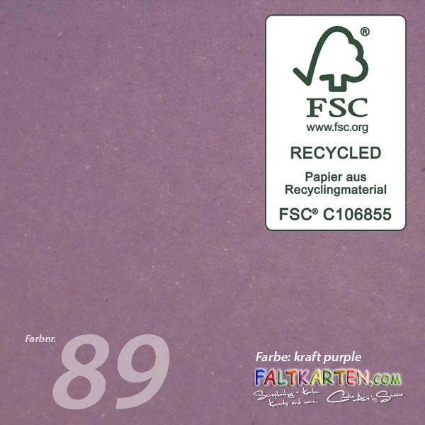 Cardstock 12"x12" 220g/m² (30,5 x 30,5cm) in kraft purple