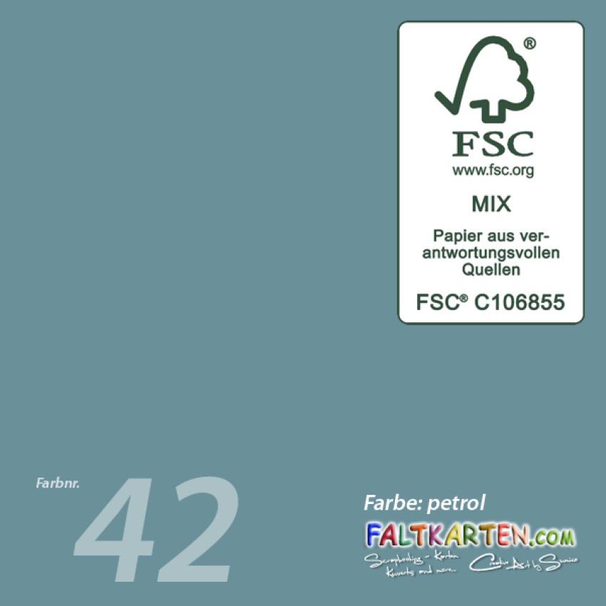 Cardstock 12"x12" 240g/m² (30,5 x 30,5cm) in petrol