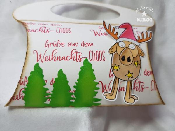 Kulricke Stempelset "Weihnachten mit Elch" Clear Stamp