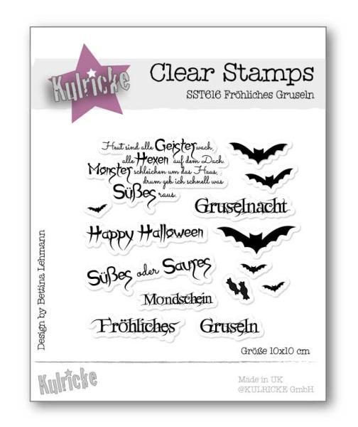 Kulricke Stempel "Fröhliches Gruseln" Clear Stamp