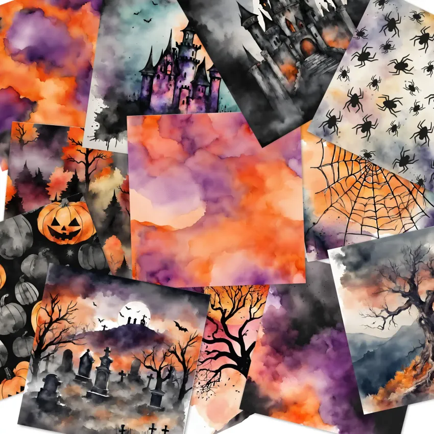 LaCreativ - Designpapier "Gruselige Halloween" Paper Pack 6x6" - 24 Bogen